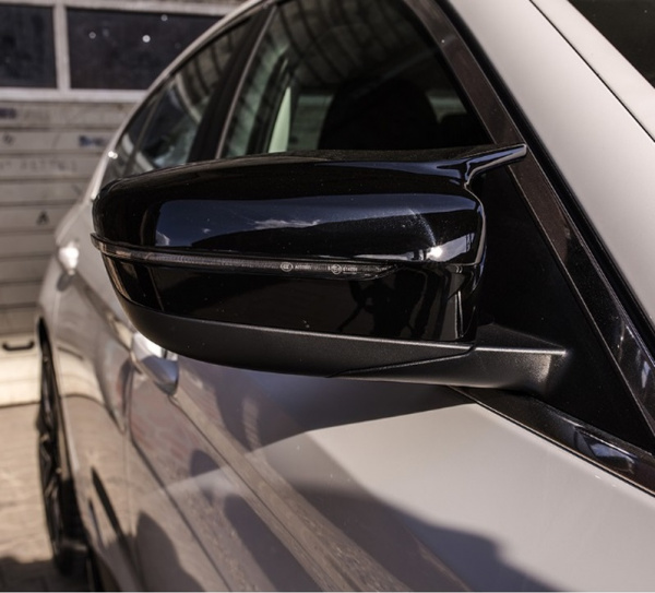 Upgrade Design Spiegelkappen / Gehäuse für BMW 5er G30/G31 / 7er G11/G12 Hochglanz schwarz